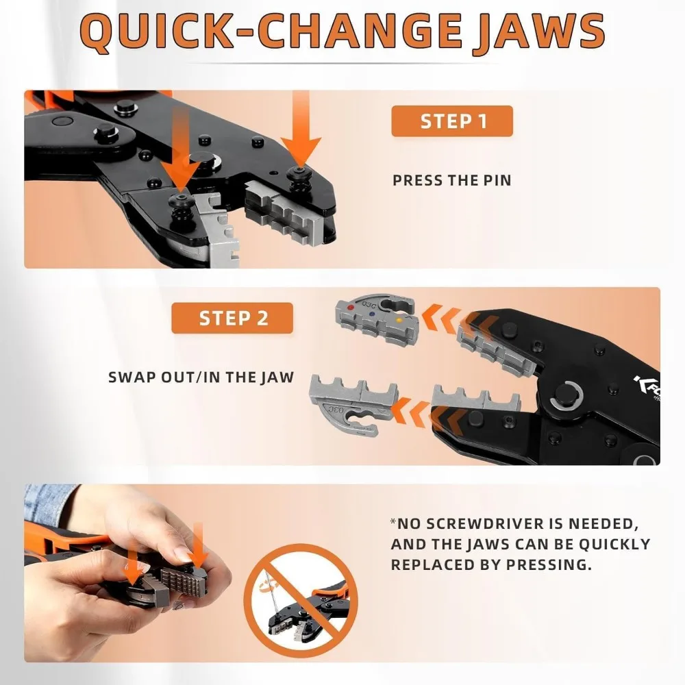 طقم مكشكش مكون من 9 قطع مع فكي قابل للتبديل للمشروعات الكهربائية والسيارات والطاقة الشمسية