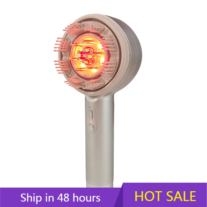 

YTYIN Customize Massager Vibrating Scalp Massage Comb Electric Hair Growth Essential Oil Ionic Comb Scalp Massage Comb