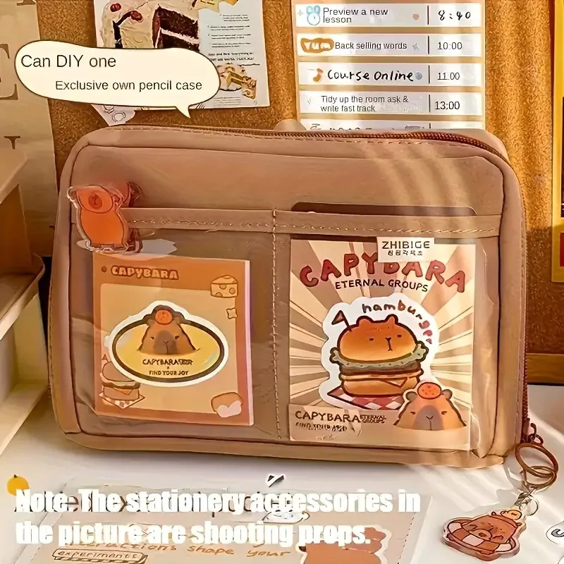 Picture 4: 53pcs Capybara Themed Stationery Set | Includes Plush Toy, Stickers, and Accessories