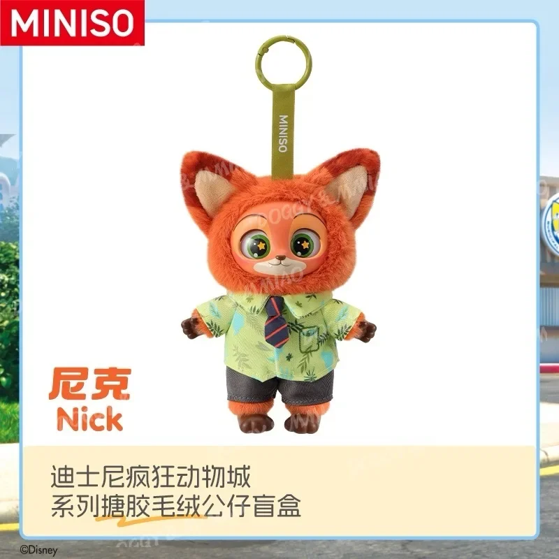 En Stock, caja ciega MINISO Judy Nick, caja ciega esmaltada, la serie FILM REVO de JUDY HOPP, figura de acción, modelo coleccionable
