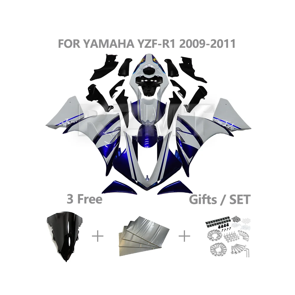 

Для YAMAHA R1 2009-2011 обтекатель мотоцикла индивидуальный полный комплект кузова YZF R1 обтекатели ABS инъекционная рама мотоцикла Y1009-115a