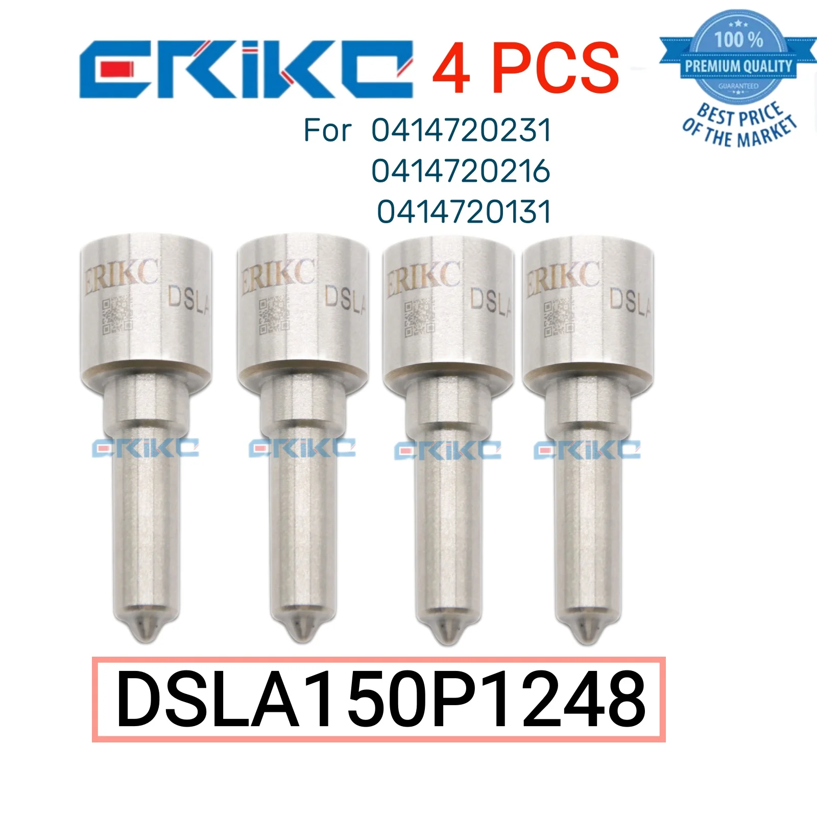 

4 PCS DSLA150P1248 Nozzle Injector 0 433 175 368 DSLA 150 P 1248 Oil Nozzle DSLA 150P1248 for 0414720231 0414720216 0414720131