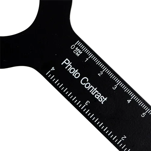 Imagen 2 del producto Tablero de fondo negro para ortodoncia Dental, 1 piezas, placa de mejillas orales de contraste con marca de escala, herramientas autoclavables