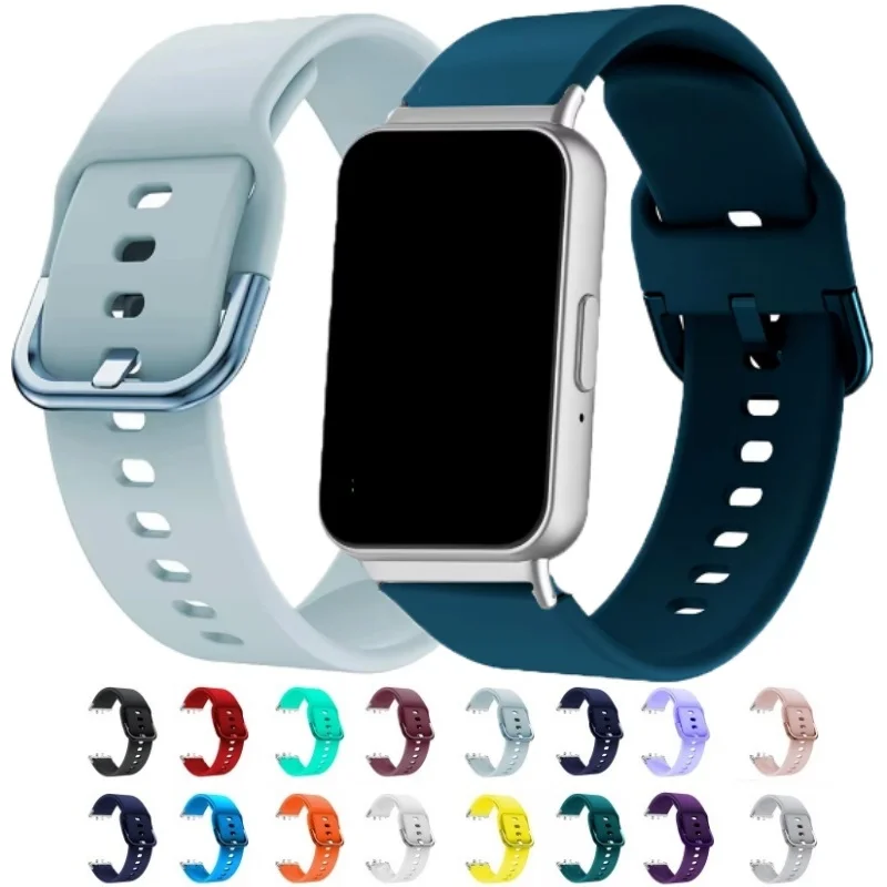 삼성 갤럭시 핏 3 용 실리콘 스포츠 스트랩, 통기성 손목 밴드, 교체 팔찌 액세서리