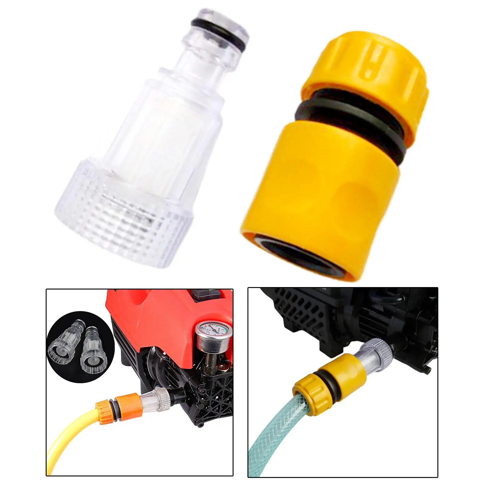 ABS Garden Hose Connector Water Intake Coupler Fitting Conversion Adapter for