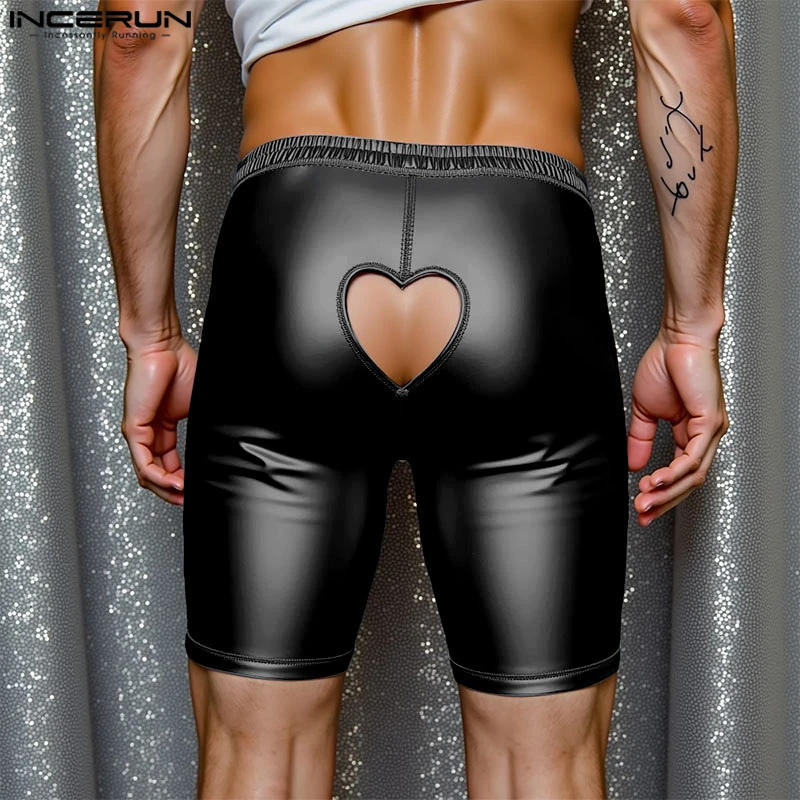 INCERUN Mode Aushöhlen Sexy Männer Shorts Sommer Böden Streetwear Casual Shorts Einfarbig männer Kleidung Oversize S-5XL