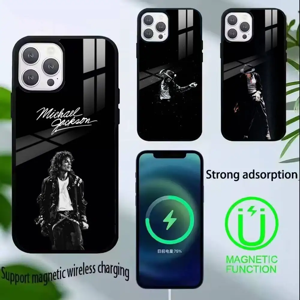 

Singer M-Michael jackson Phone Case For iPhone17,16,15,14,13,12,11 Plus,Pro Allows magnetic wireless charging