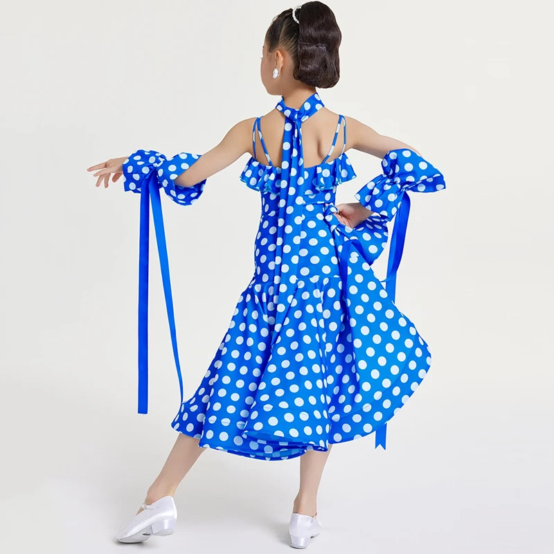 Mode Ballroom Danswedstrijd Kostuum Meisjes Nationale Standaard Latin Dans Jurk Kinderen Prestaties Dansen Jurken SL12669