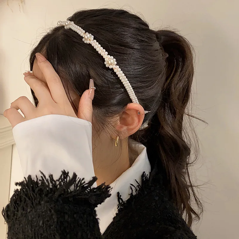 Fashion Full Pearl Headbands for Women Elegant Simple Hair Bands Sweet Hair Hoop Bezel Hairband Girls Hair Accessories Headdress