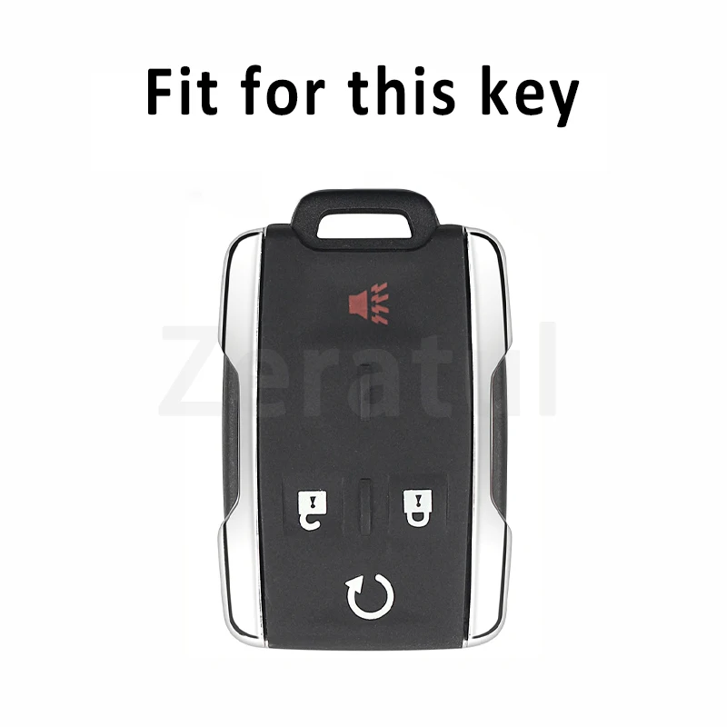 TPU Car Key Case Cover Shell Fob Holder Protector For Chevy Colorado LT Silverado GMC Canyon Sle Sierra 3500HD 2016 2017 2018