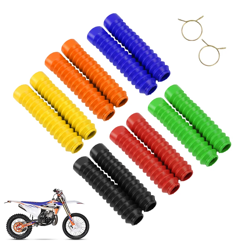 

Запчасти для мотоциклов, резиновая передняя вилка, пылезащитный чехол для внедорожного велосипеда, передняя вилка, защитная крышка, аксессуары для мотокросса