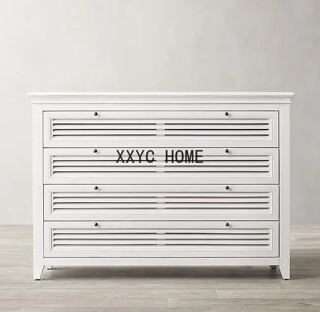 

Американский деревообрабатывающий двойной винтажный шкаф в европейском стиле цвета слоновой кости