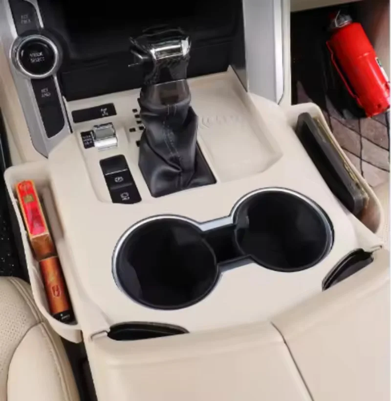 

For Toyota Land Cruiser LC300 2022 2023 2024 Central Control Transmission Water Cup Silicone Pad Dedicated Interior Storage Box