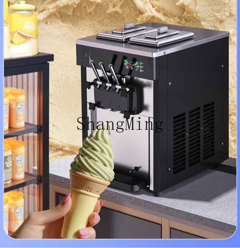 ZYY Commercial No-cleaning Vertical Soft Ice Cream Ice Cream Machine Automatic Ice Cream Machine