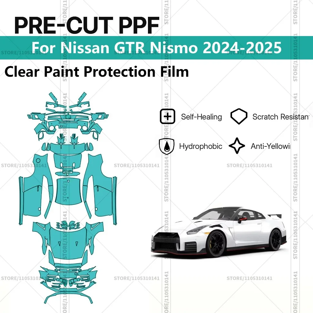 

Pre-Cut Paint Protection Film PPF Transparent Car Film Professional Automotive PPF Full Vehicle For Nissan GTR Nismo 2024-2025
