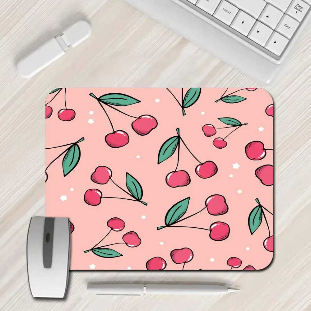 

Cherry exquisite pattern office computer desk mat keyboard mouse pad laptop pad non-slip decoration
