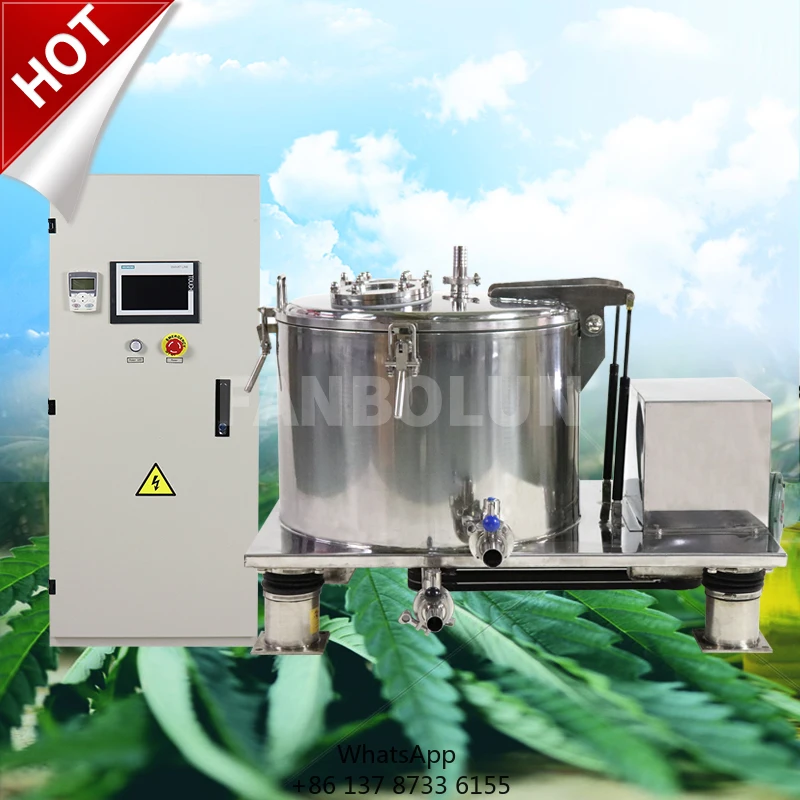 Low Temperature Extraction Jacketed Centrifugal Alcohol Extractor Centrifuge Machine