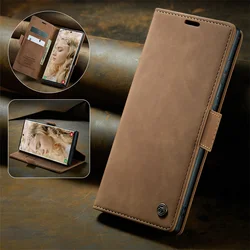 Galaxy S23 Ultra Case For Samsung Note 20 Ultra 10 Plus M60s  Magnet Phone Wallet Woman Man Stand Leather Cover S23 Ultra Case