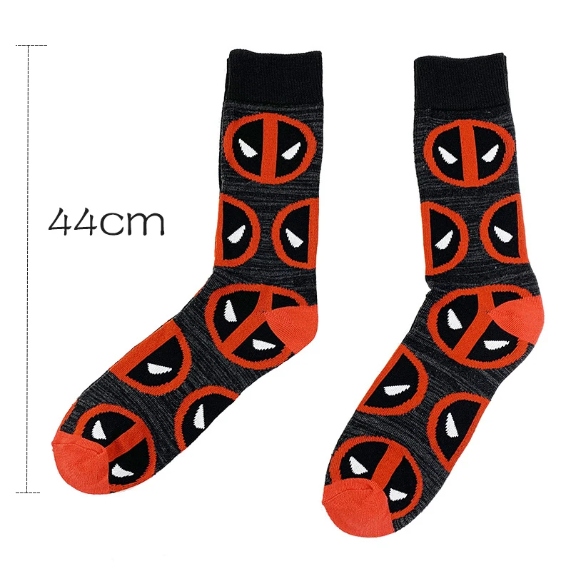 Superhero Movies Wade Winston Wilson Deadpool Socks Cosplay Costume for Adult Unisex Sock Accessories Props