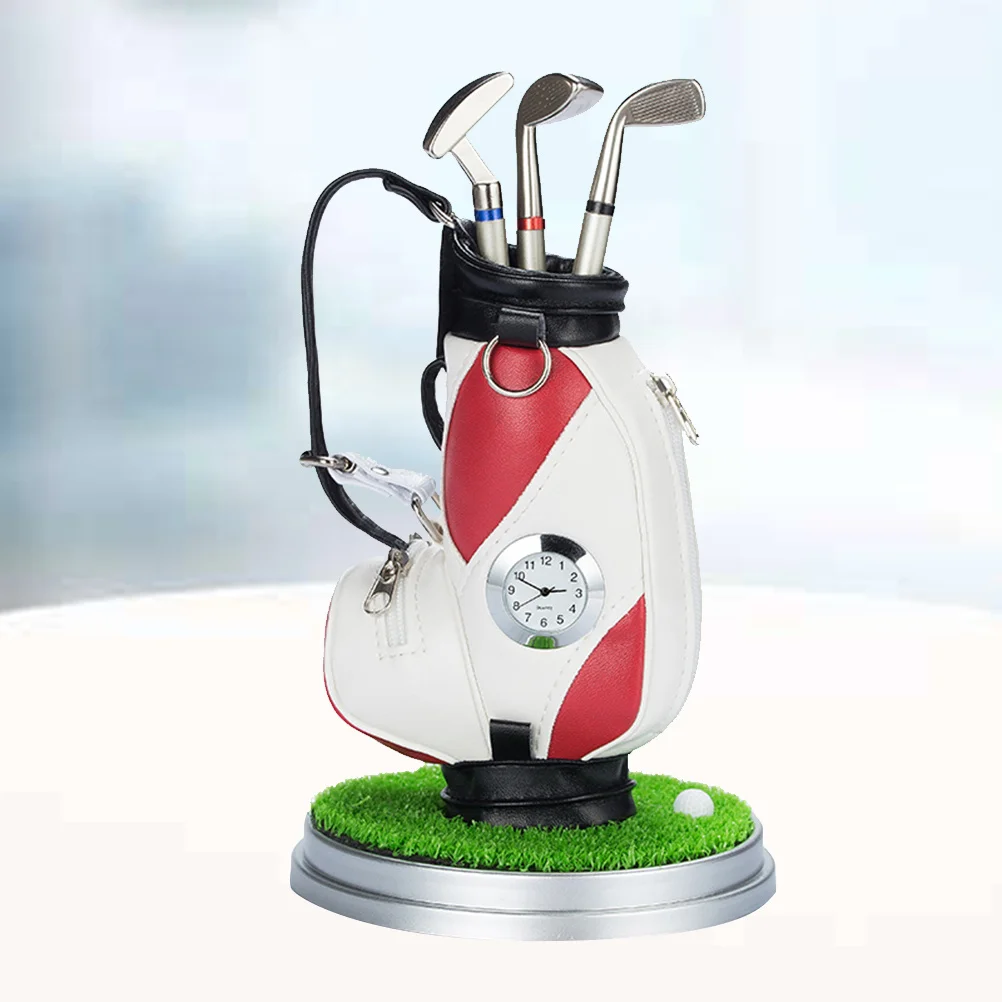 

Clock Pen Holder Alloy Desk Organizer Storage Box For Pens Pencils Keys Notepads Creative Office Home Decoration Gift