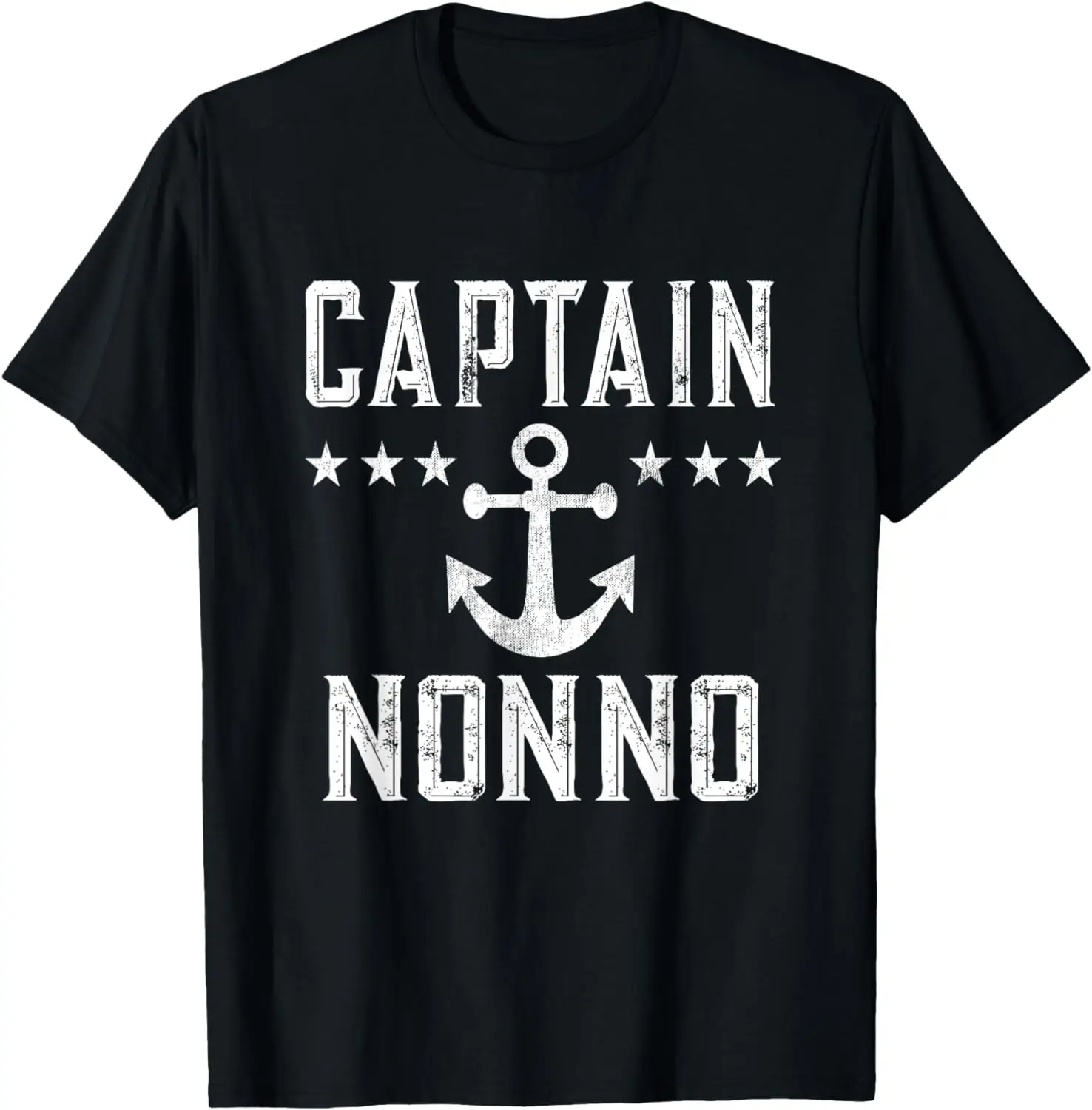 

Vintage Captain Nonno Family Cruise or Lake Boating Grandpa T-Shirt