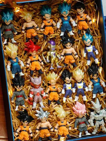Dragon Ball Z Super Saiyan Son Goku Anime Figure Son Gohan Vegeta Broly Piccolo Majin Buu Set Action Figurine Model Gifts Toy