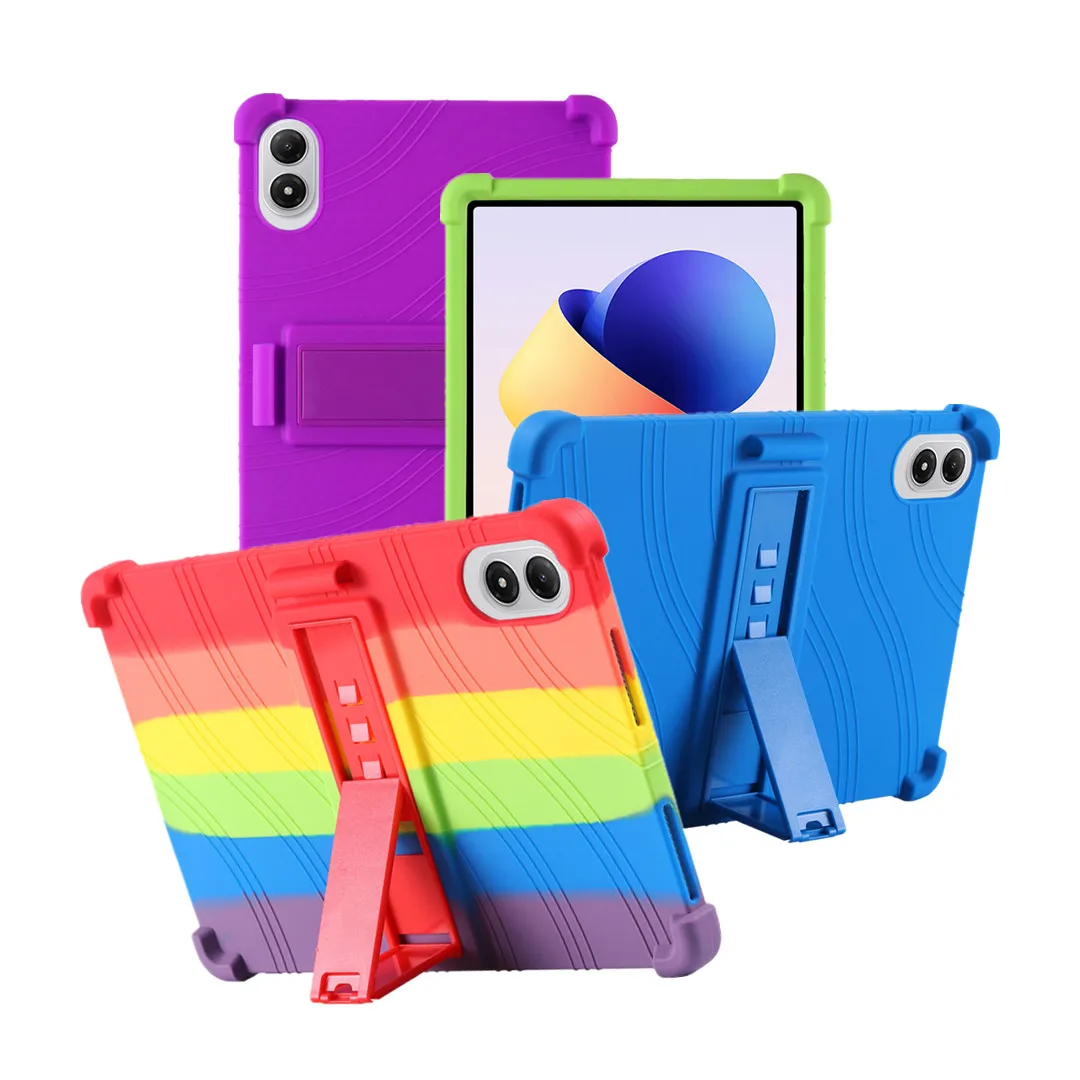 

Heavy Duty Shockproof Silicone Cover for Xiaomi Redmi Pad 2 12.1'' 2025 Release New Tablet Protector with Stand Washable
