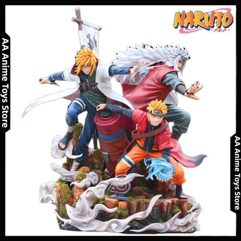 

Anime Naruto Figure Gk Uzumaki Naruto Jiraiya Namikaze Minato Pvc Action Figure Collection Scene Statue Toys Doll Model Gifts