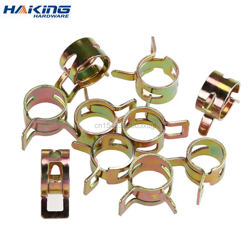 75Pcs/set 6-10mm Q673B Vacuum Spring Fuel Oil Water CPU Hose Clip Pipe Tube for Band Clamp Metal Fastener Assortment Kit