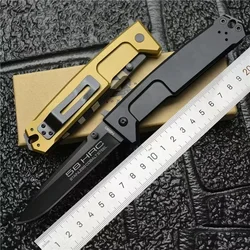 NEMESIS-Goddess folding knife Field hunting knife Portable self-defense knife Emergency rescue tool Sharp slicing knife Fruit