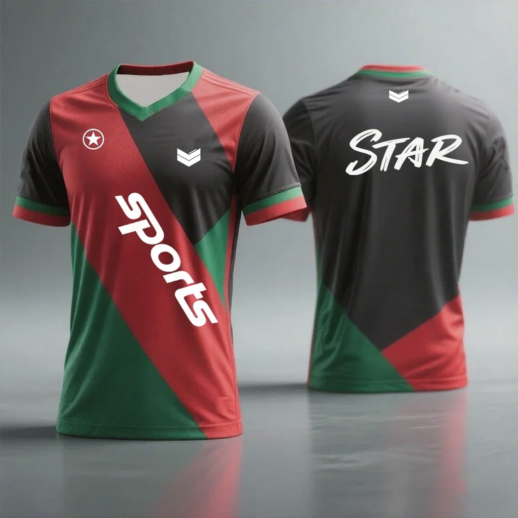 

New Unisex Short Sleeved T-shirt Comfortable Loose T-shirt Football Shirt Sports T-shirt Motorcycle Riding Short Sleeved Shirt