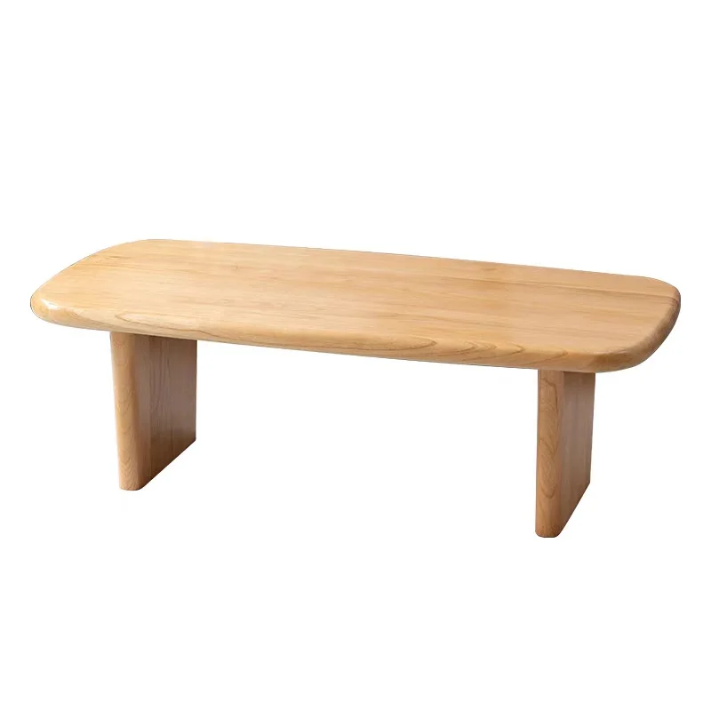 

Japanese log style creative coffee table living room household ash wood tea table simple