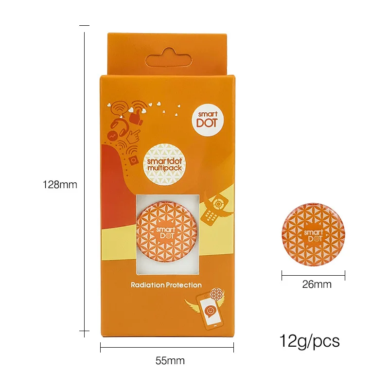 Customized-Border New Silicone Radiation Phone Sticker Mineral Energy Negative Ion Terahertz Magnetic Independe