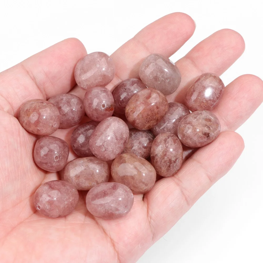 High Quality Natural Strawberry Quartzs Bead 15x20mm Irregular Square Beads Loose Spacer Bead for DIY Bracelet Necklace Earrings
