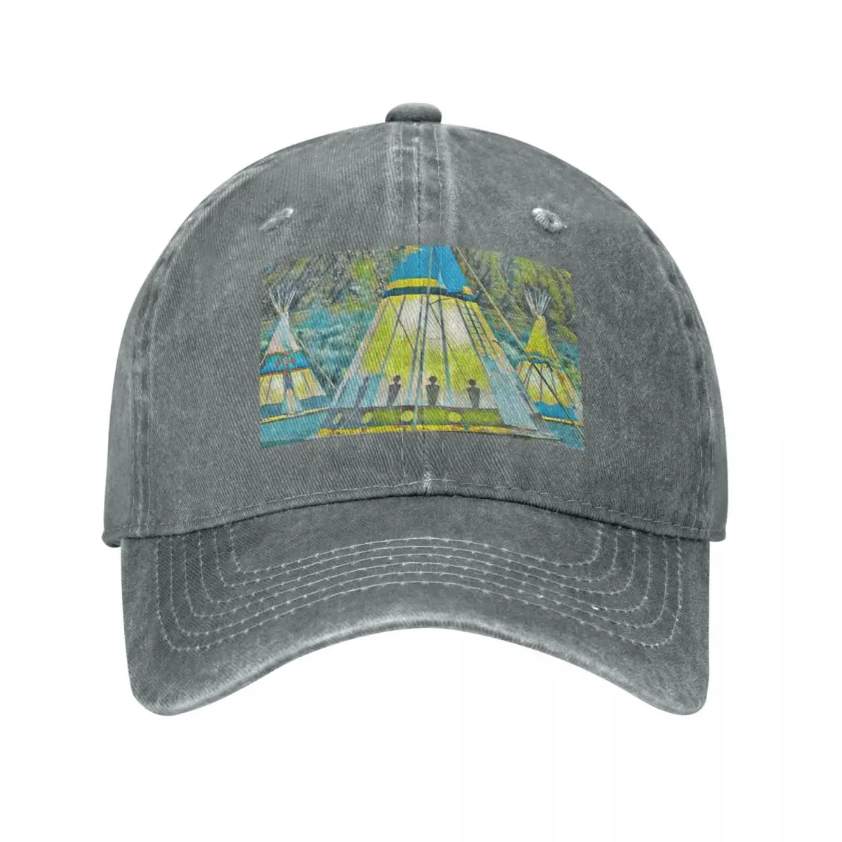 GALATHI Teepee - Green Indian Tents - Outdoors Cap Cowboy Hat Golf hat man winter hat women Men's