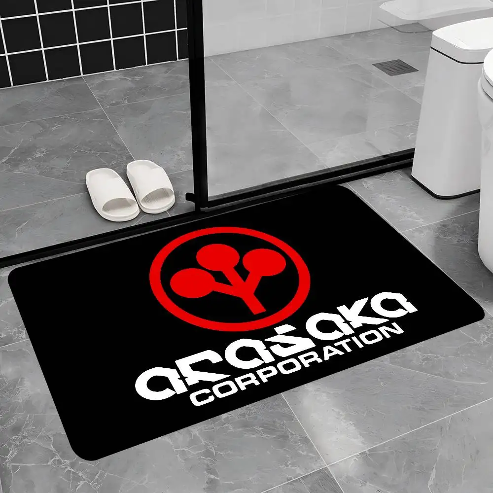 Arasaka Corporation Logo Hallway Carpet Washable Non-Slip Living Room Sofa Chairs Area Mat Kitchen Doormat Area Rug