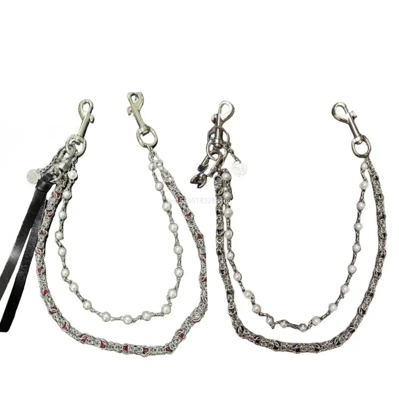 

Beaded Pants Chain for Everyday Use Elegant Beaded Trouser Accessory Dropship
