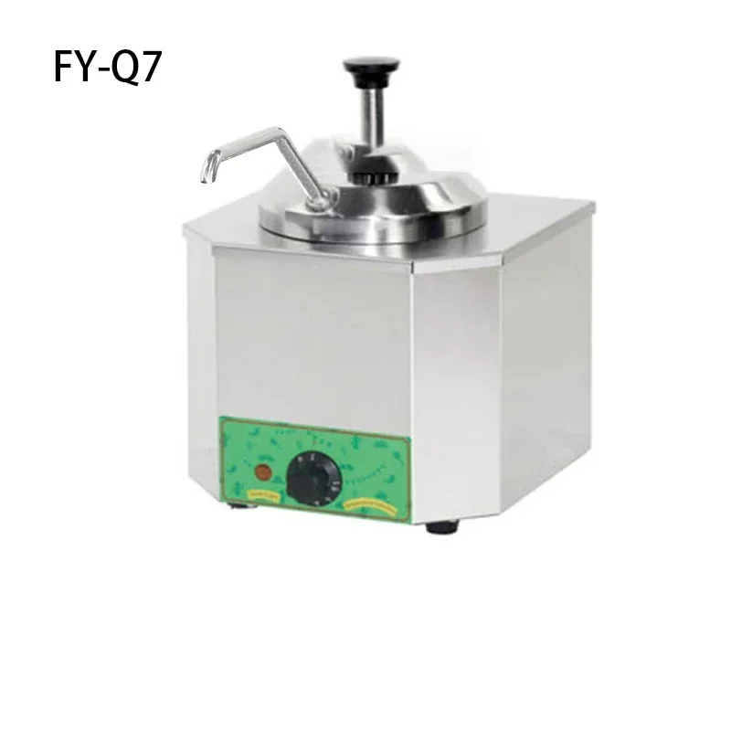 FY-Q7 220v 150w molho de cabeça única manter caixa quente chocolate manteiga geléia molho bomba dispensador elétrico aquecedor de molho ferramenta cozinha