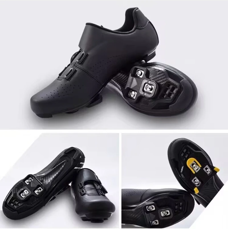 Bicycle Accessories Road Bike Lock Pedals Nylon Anti-Skid Racing Training Bicycle Pedals with DU Bearings and Cleats