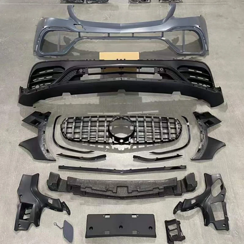 NewestGLC 200 260 300 X253 Upgraded Facelift GLC63 AMG Body Kit Front Rear Bumper For Mercedes-Benz GLC 2016-2019 - Image 6