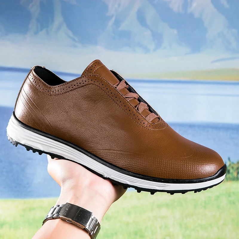 

Golf sneakers men's style four season fashion anti slip wear-resistant breathable comfortable indoor outdoor leisure sports shoe