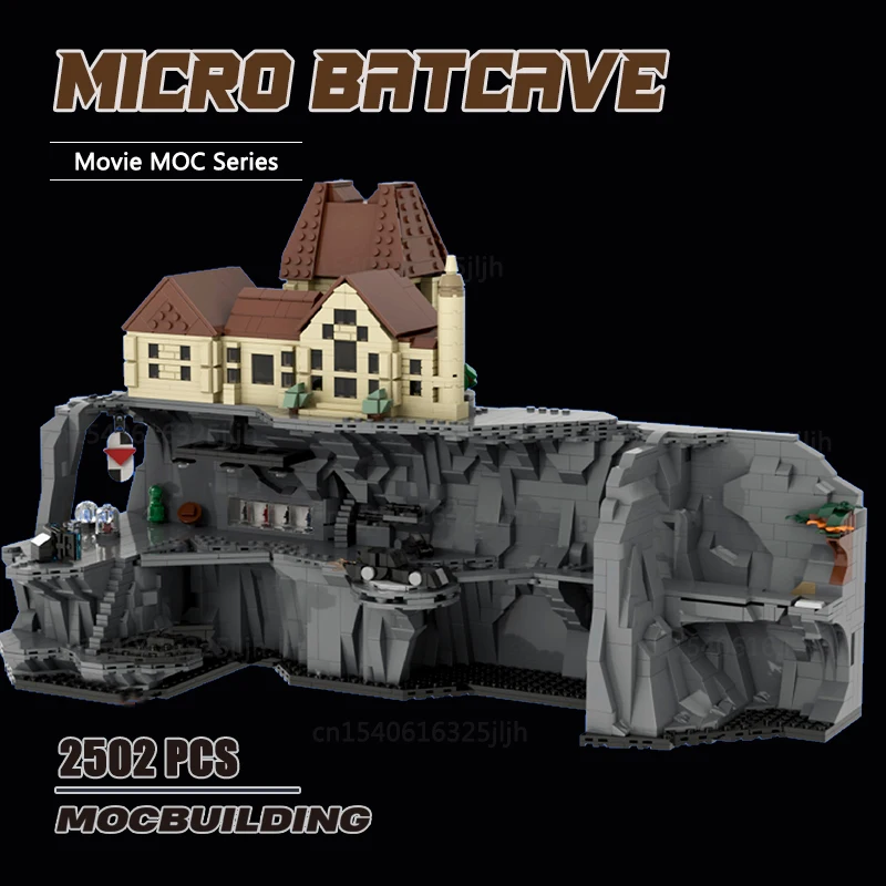 The Animated Series MOC Building Blocks Micro Batcave Technology Bricks Creative Display Model Collection Toys Children Gifts