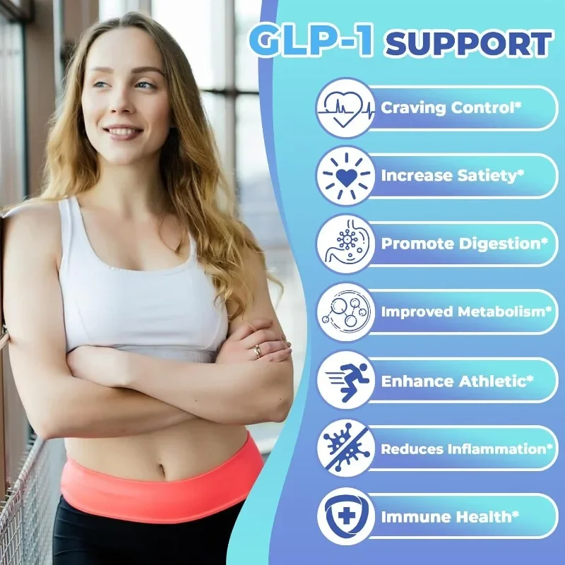 

Natural GLP-1 Supplement 60 Capsules Supporting Gut Health Digestive Energy & Overall Wellbeing