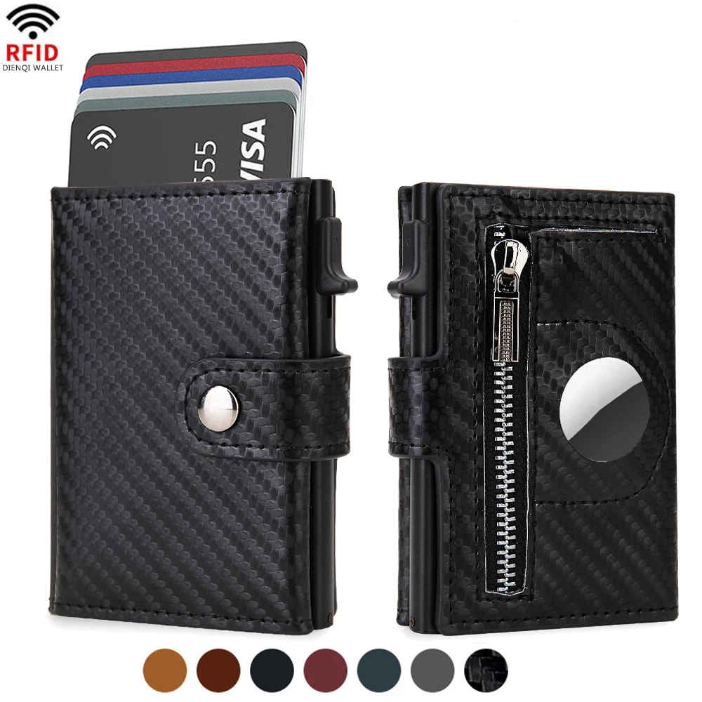 Airtag Wallet Rfid Credit Card Holder Men Wallets Trifold Luxury Slim Air Tag Tracker Minimalist Cardholder Case Presents Choice