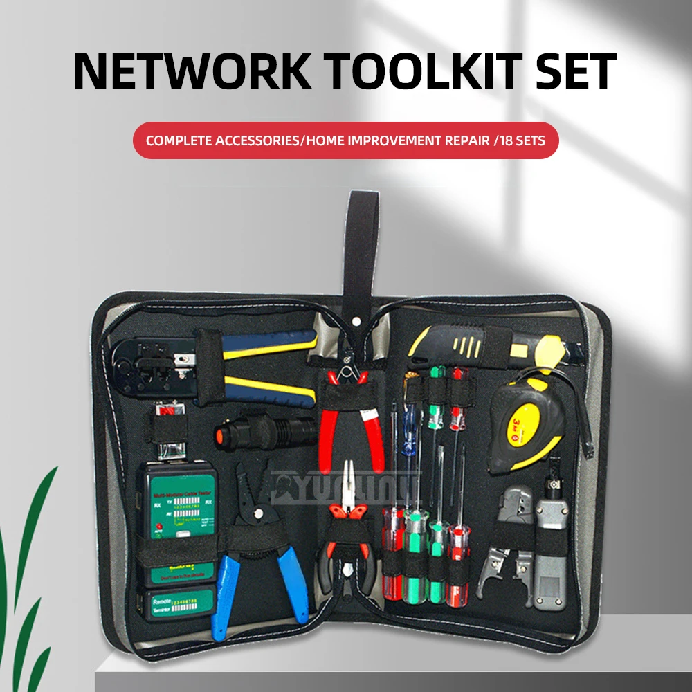 SB-001 Network Integrated Cabling Tool Kit Crimper Lan Tester Tool Set wire stripping and cutting pliers