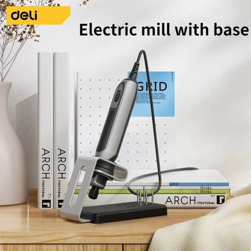 Deli 18V 4-Speed Regulation Engraving Pen Grinder Mini Drill Electric Rotary Tool for DIY Drill Grinding