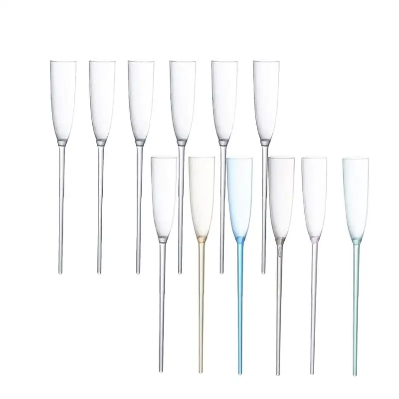 

Transparent Champagne Glasses Shockproof Elegant Goblet Champagne Flutes Reusable Cocktail Glasses Party wedding Wine Cup Flute