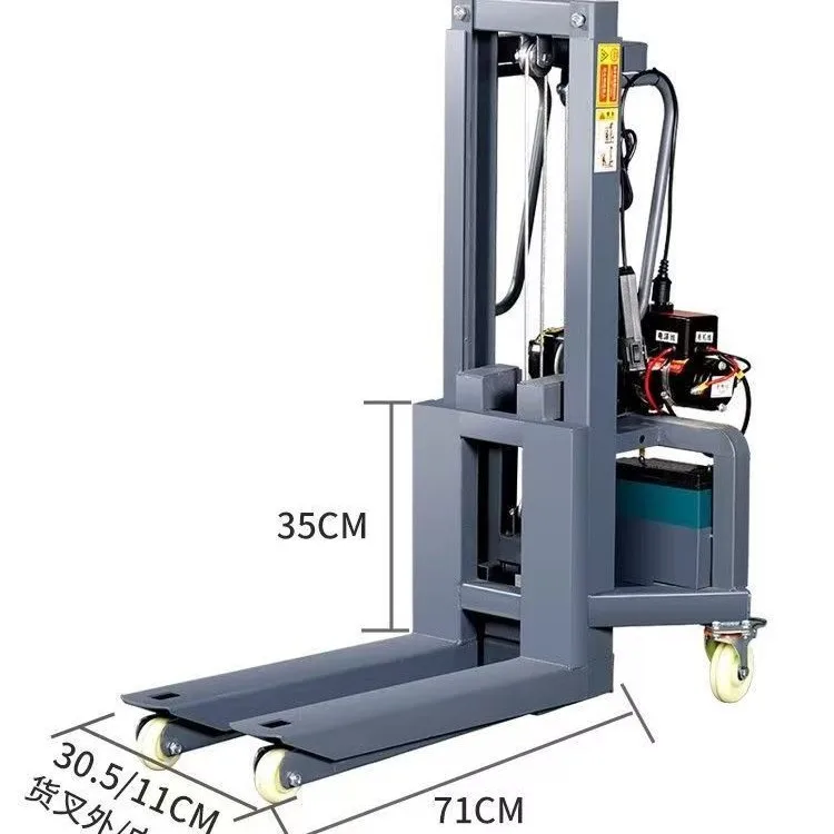 

2026 Walking Electric Lift Forklift Two Tons 3 Tons Battery Tray Lift Stacker Electric Truck
