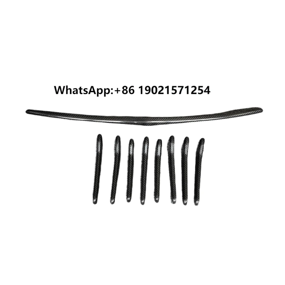 Verwendet für 13–19 Maserati Levante Original Carbon Fiber M-Stil Auto Kühlergrill Dekoration Außenzubehör