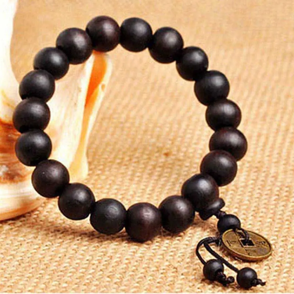 

Men Charm Wrist Beads Wood Bracelet Buddha